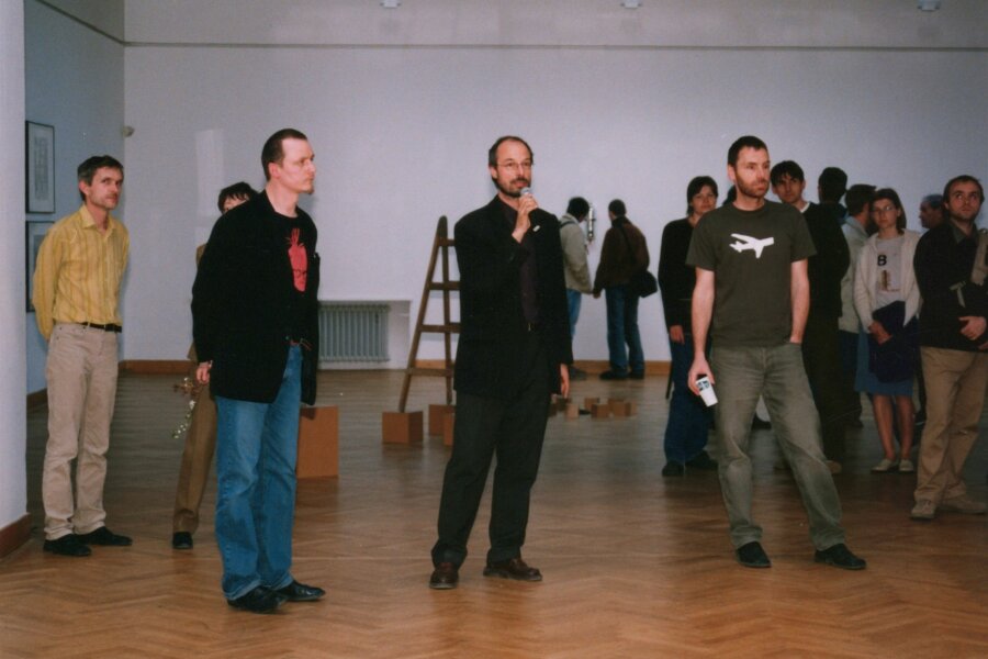 v popředí zleva: František Kowolowski, Radek Horáček, Michal Koleček
